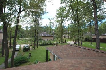 Вид из окон дома на лесной участок